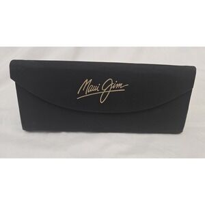 MAUI JIM Black Trifold Case for Sunglasses Case Only Eyeglasses Gold Logo